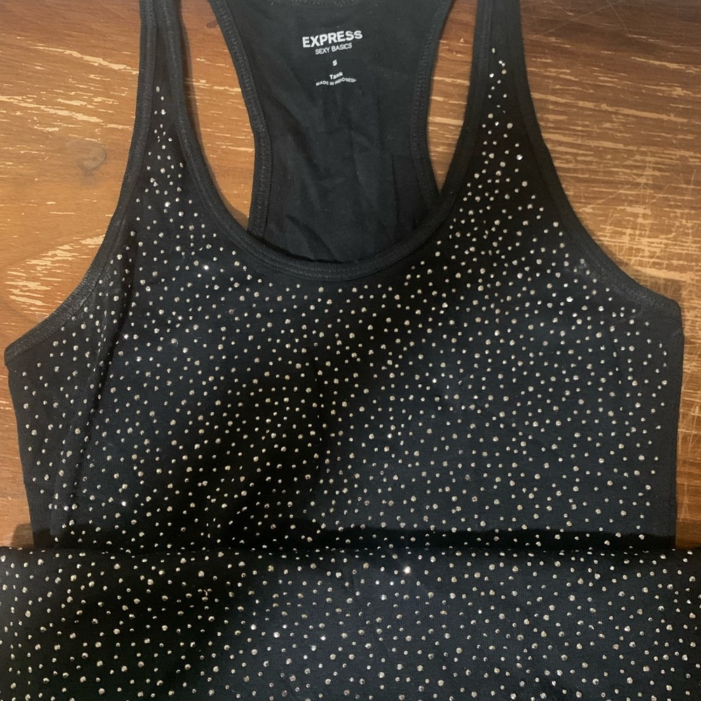 Express Sleek Black Racerback Tank - Picture 4 of 4
